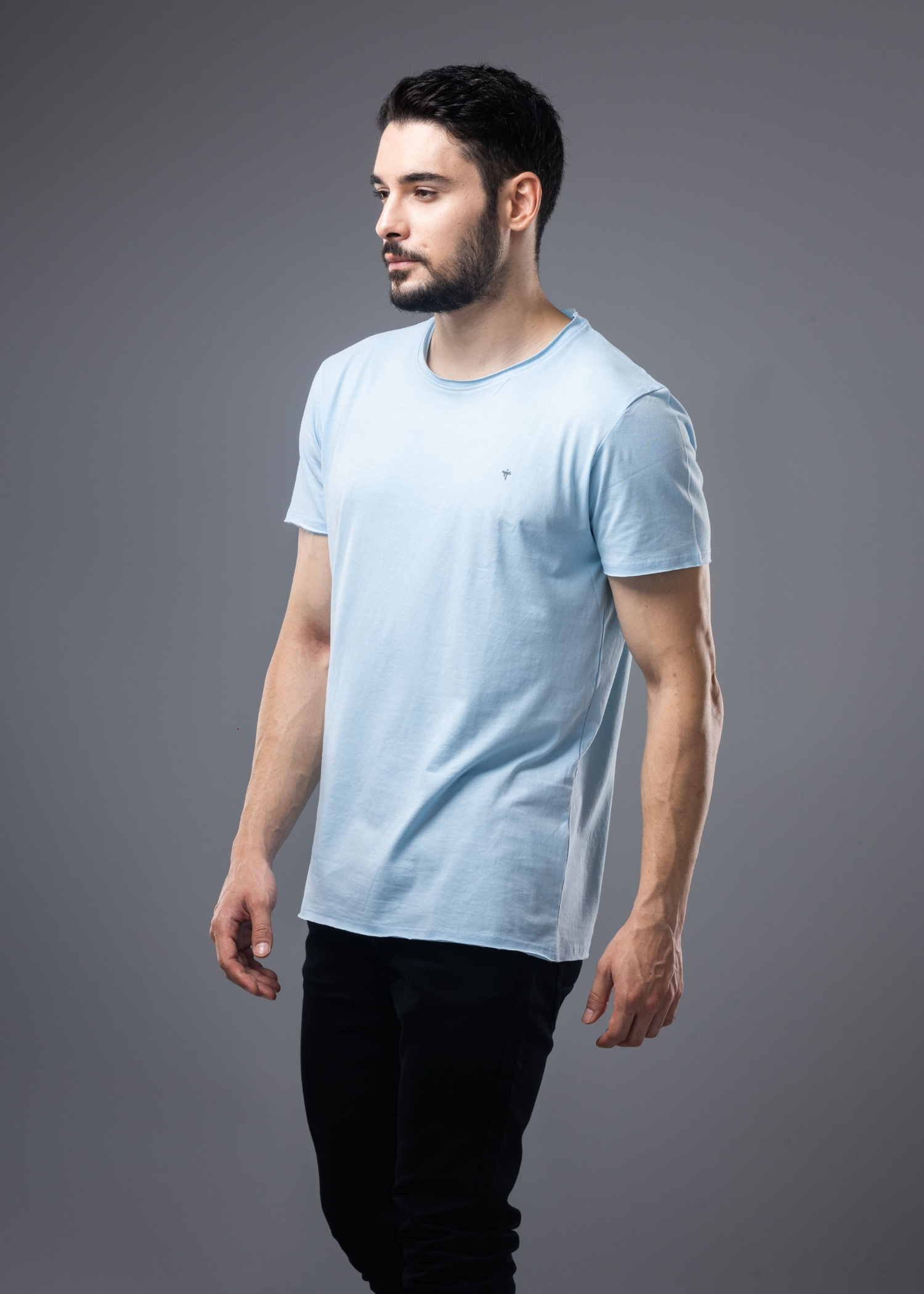 Raw Solid Half Sleeve T-shirt (BUY 1 GET 1)