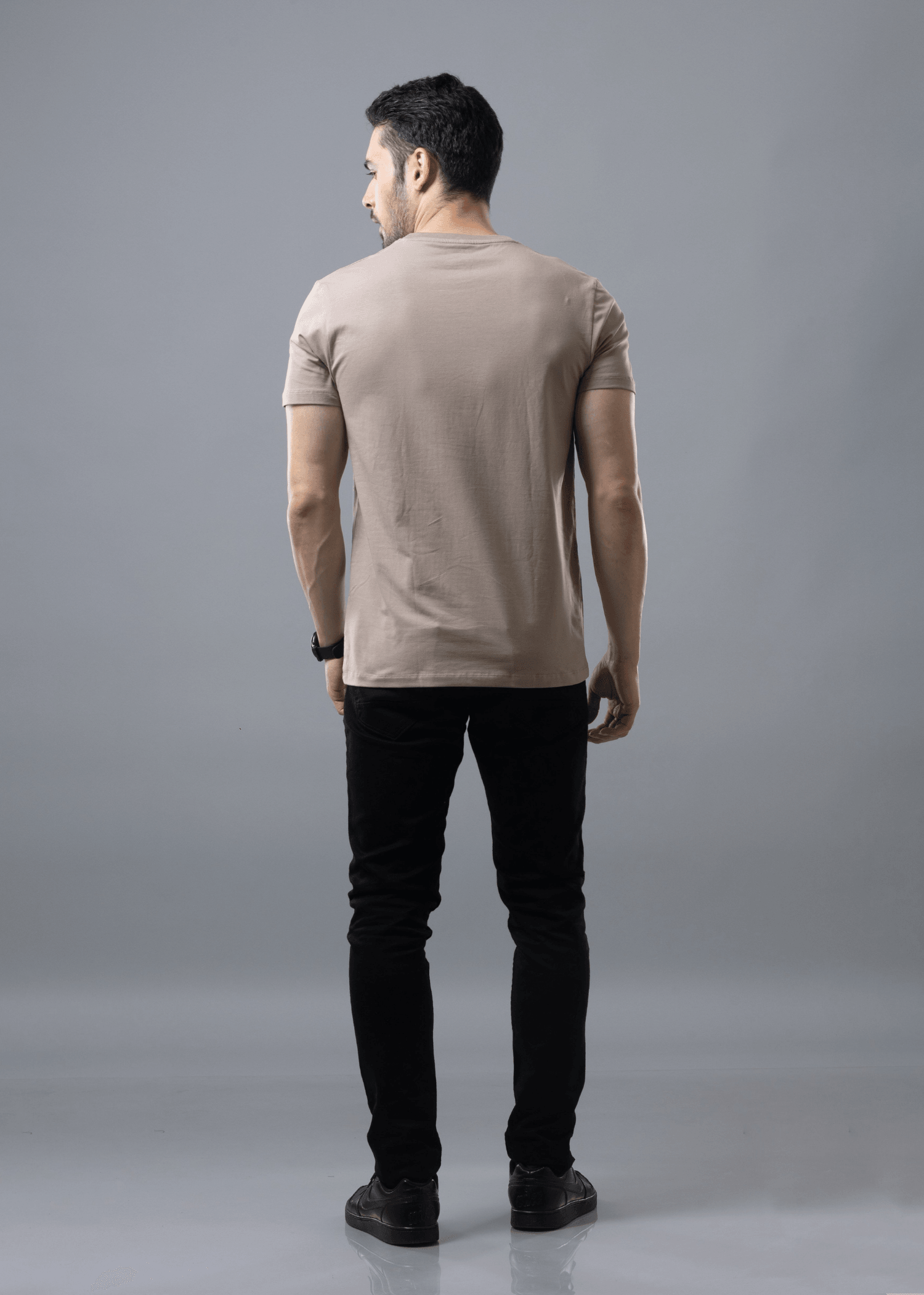 Arch Solid Half Sleeve T-shirt For Men