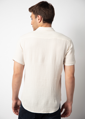 Sober Half Sleeve Solid Shirt For Men