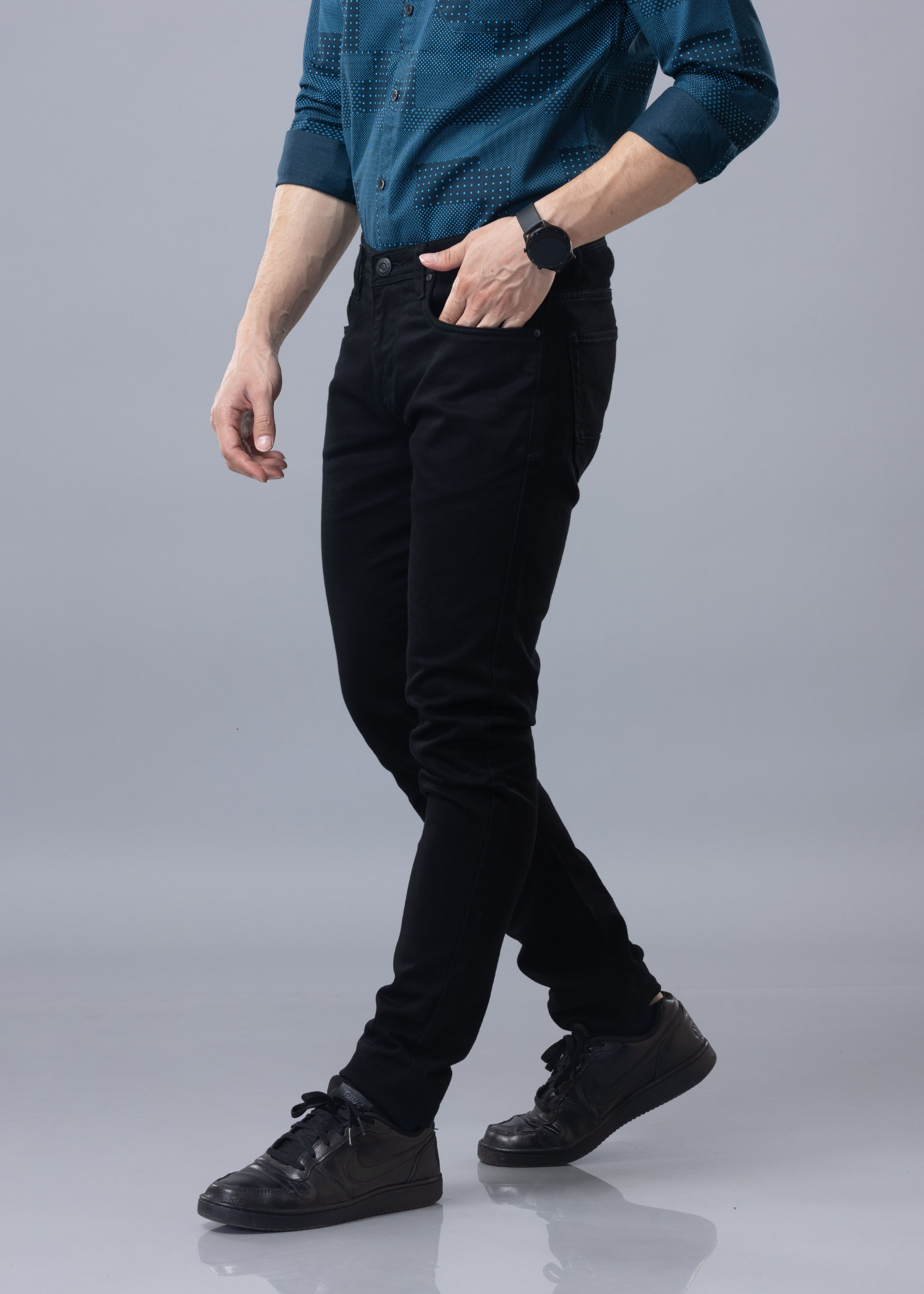 Slim Fit dark Blue Denim Jeans For Men - Peplos Jeans – Peplos Jeans