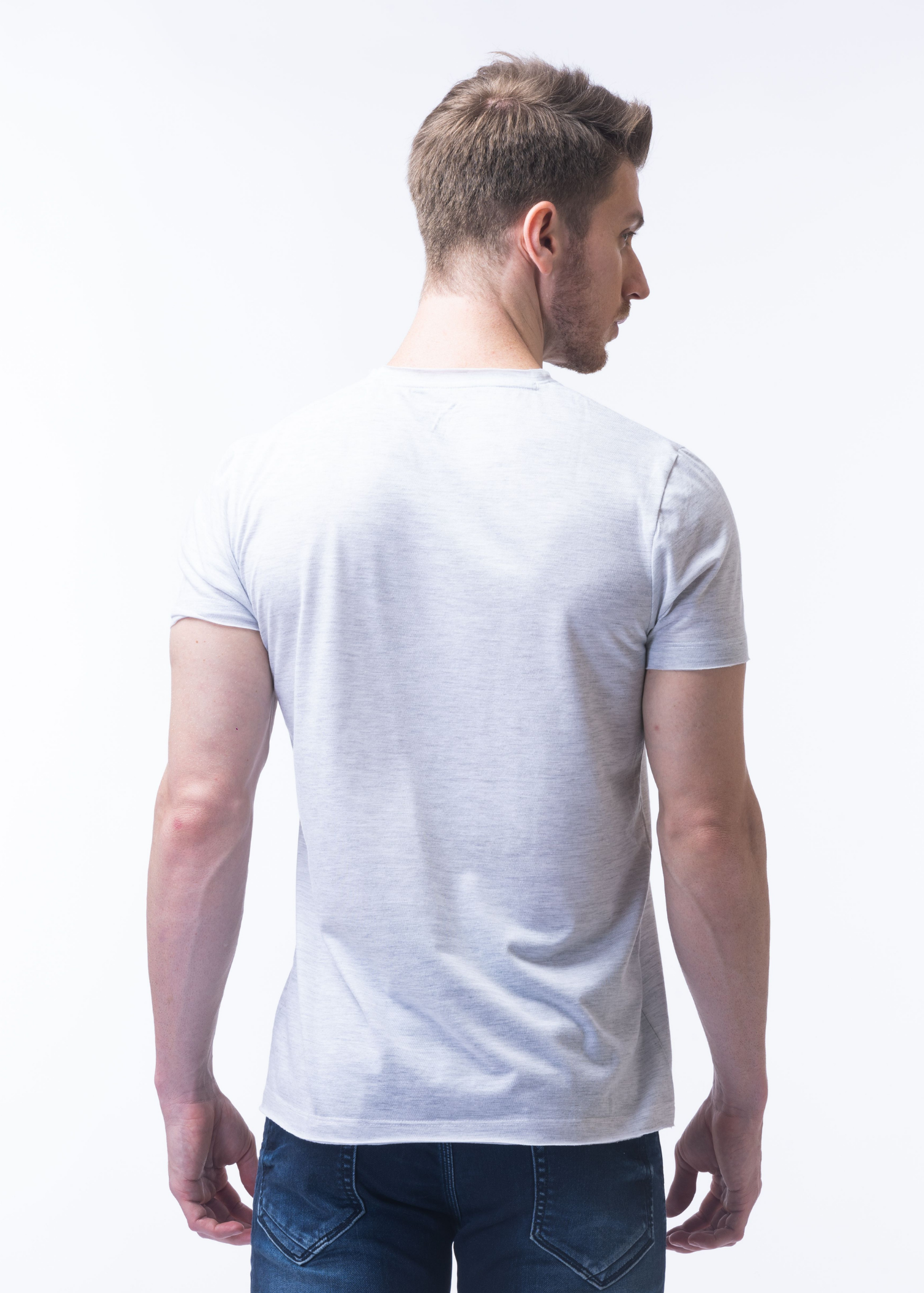 Raw Solid Half Sleeve T-shirt (BUY 1 GET 1)