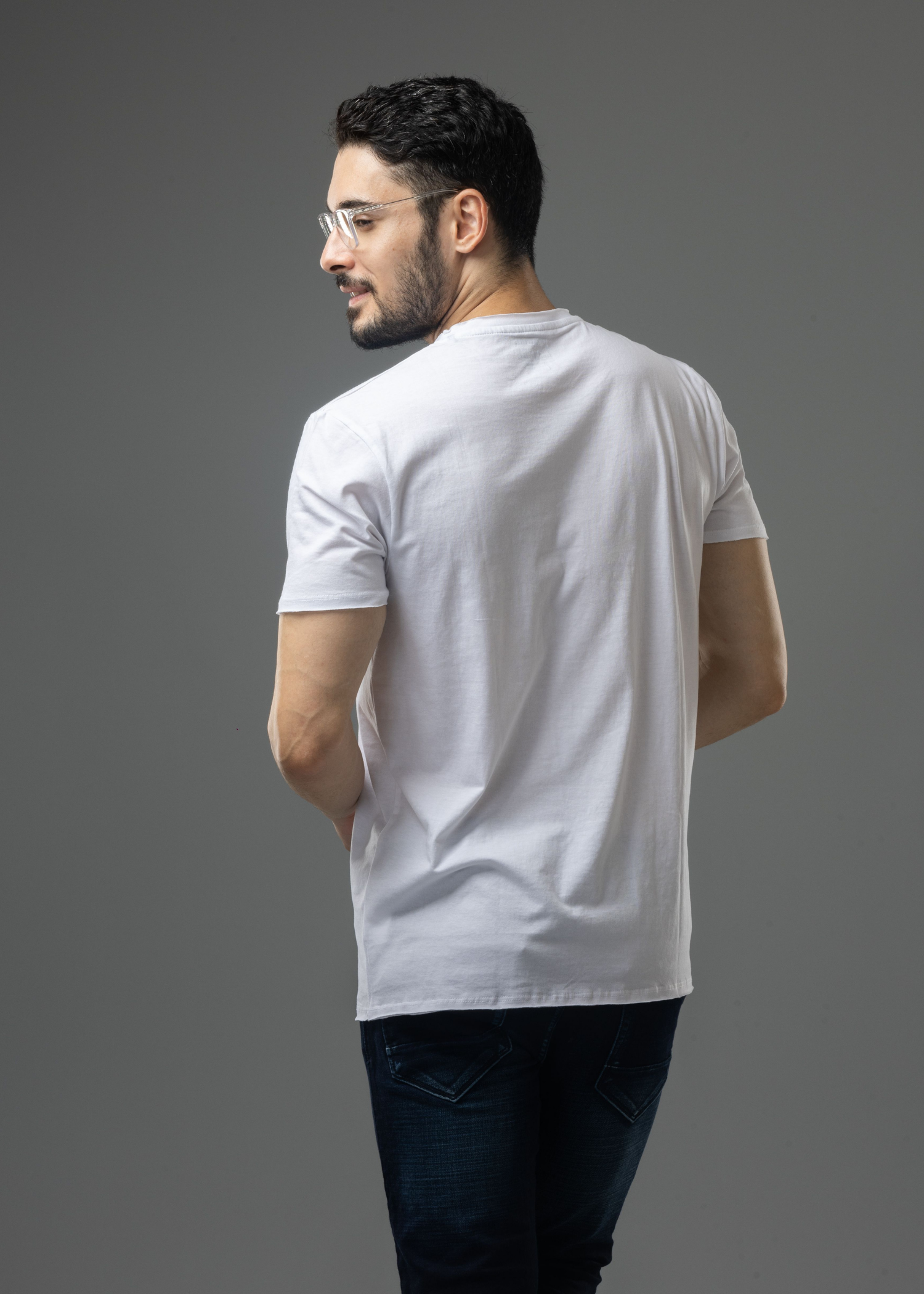 Raw Solid Half Sleeve T-shirt (BUY 1 GET 1)