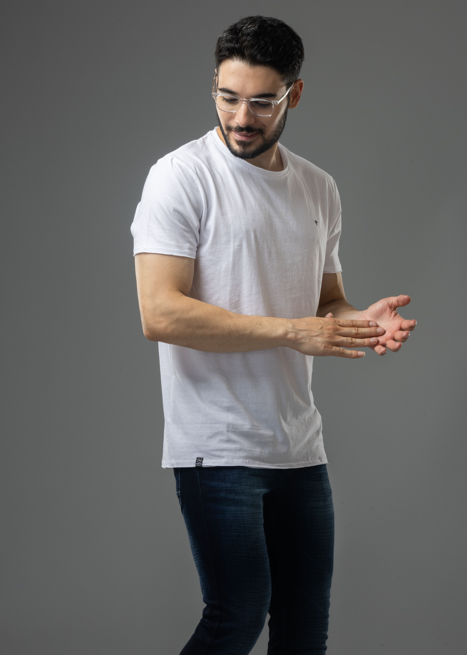 Raw Solid Half Sleeve T-shirt (BUY 1 GET 1)