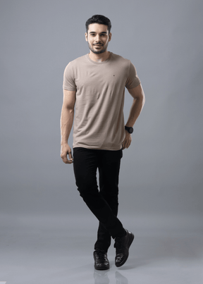 Arch Solid Half Sleeve T-shirt For Men