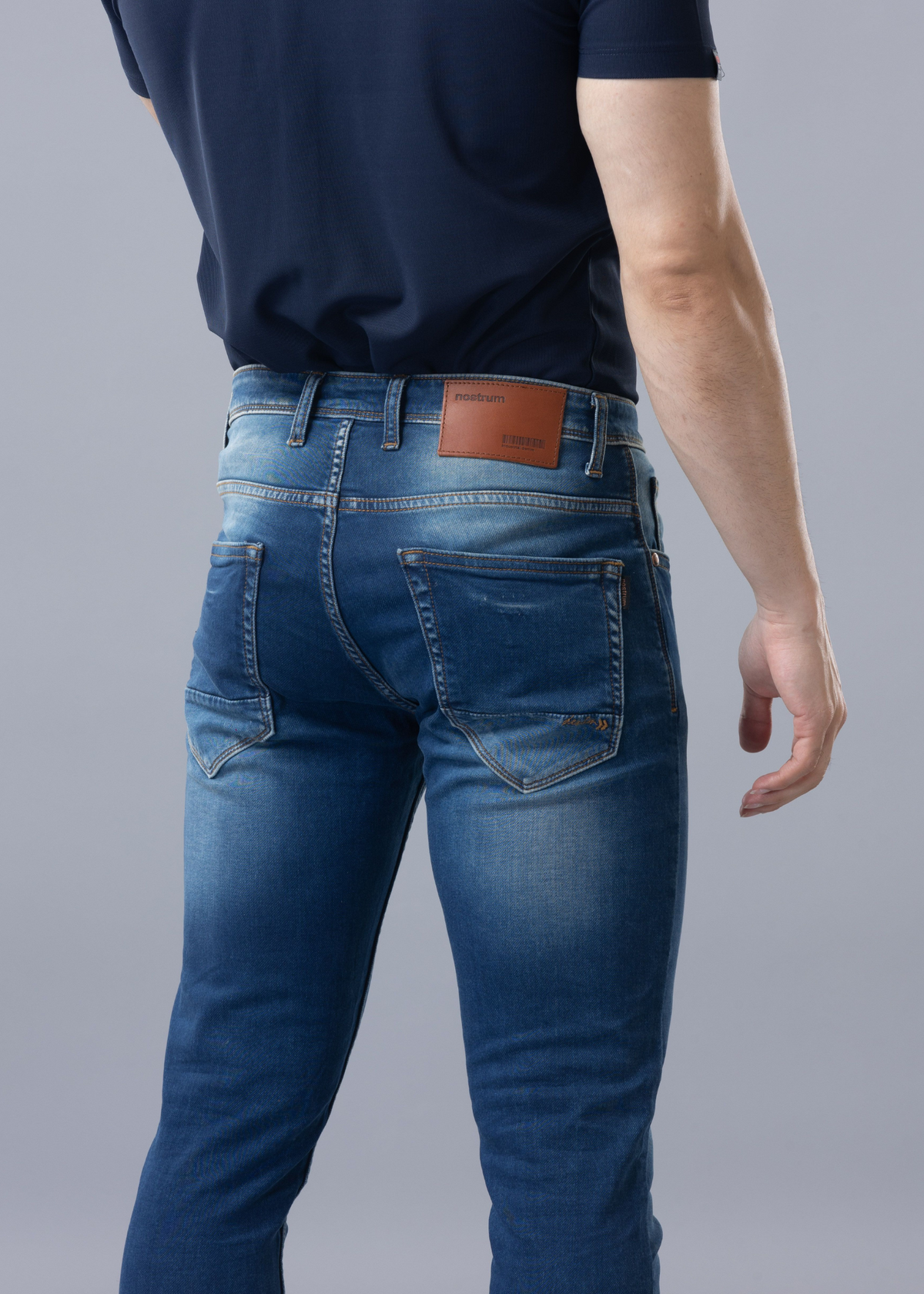 Darwin Slim Fit Blue Denim Jeans For Men - Nostrum Fashion