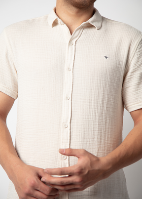 Sober Half Sleeve Solid Shirt For Men