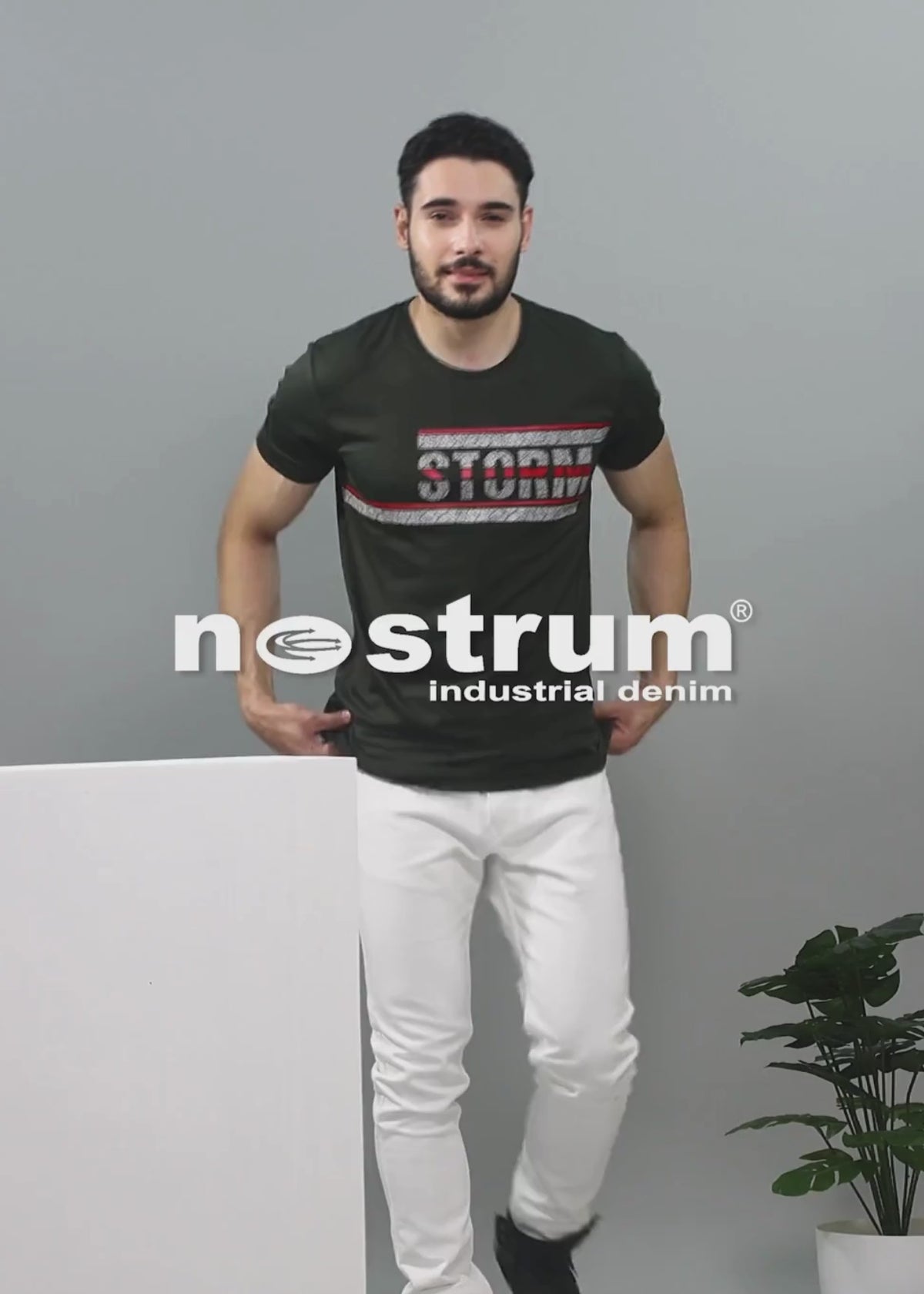 Storm Half Sleeve Graphic Printed T-shirt For Men