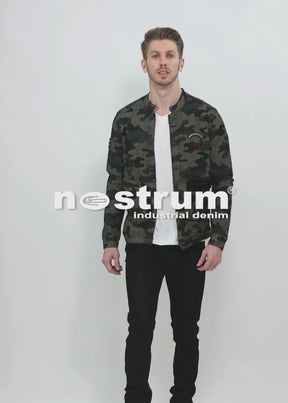 Ajon Camouflage Denim Jacket For Men